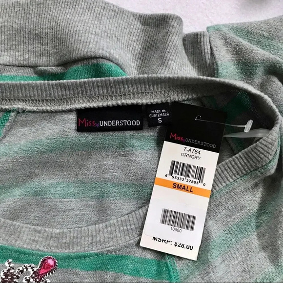 Miss Understood NWT Lightweight Sweatshirt Girls S (6/7) - Picture 5 of 7